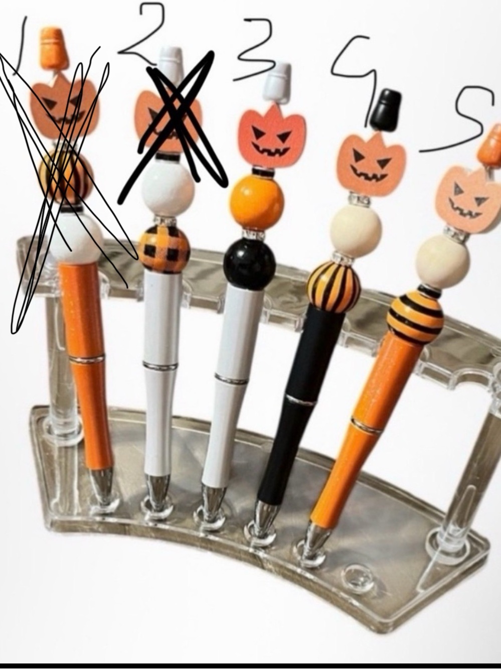 Halloween beaded Pens (Qty1)